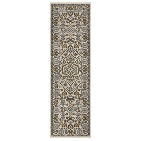 Oriental Weavers Sphinx HASTINGS HA02I Ivory Floral Rugs - runner