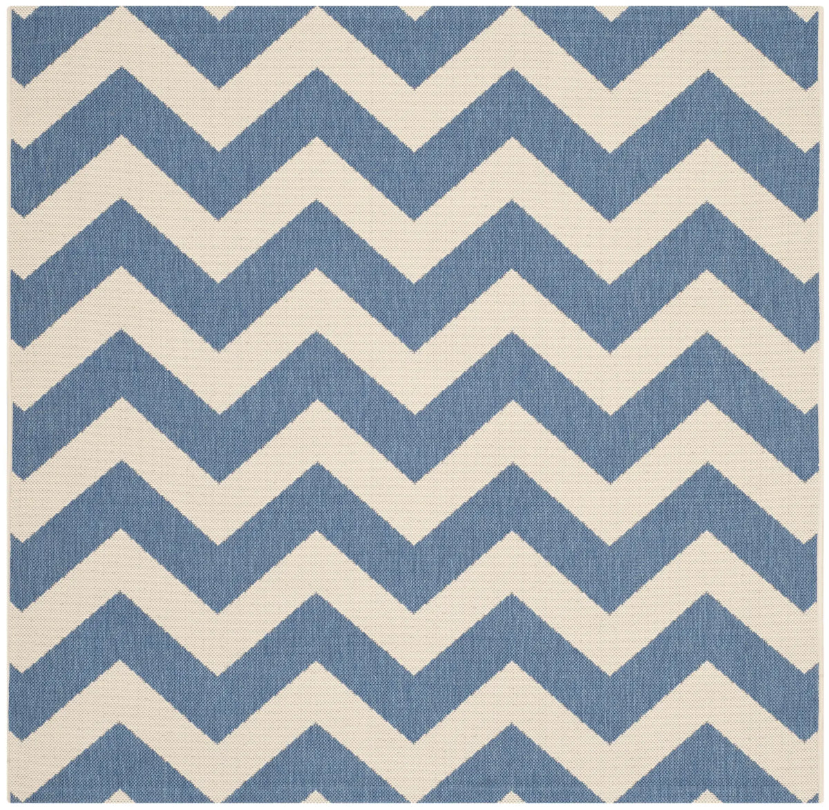 Safavieh Courtyard 5'-3" x 5'-3" Rug in Blue / Beige