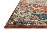 Loloi Victoria Vk-15 Red/Multi Rug - rug corner