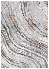 Safavieh Meadow 500 4'-0" x 6'-0" Rug in Light Grey / Black