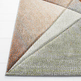 Safavieh Hollywood 4'-0" x 6'-0" Rug in Grey / Orange