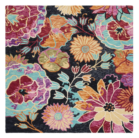 Safavieh Aspen 7'-0" x 7'-0" Rug in Charcoal / Blue