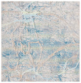 Safavieh Barbados 500 6'-6" x 6'-6" Rug in Ivory Blue / Green