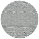 Safavieh Courtyard 10'-0" x 10'-0" Rug in Grey / Black