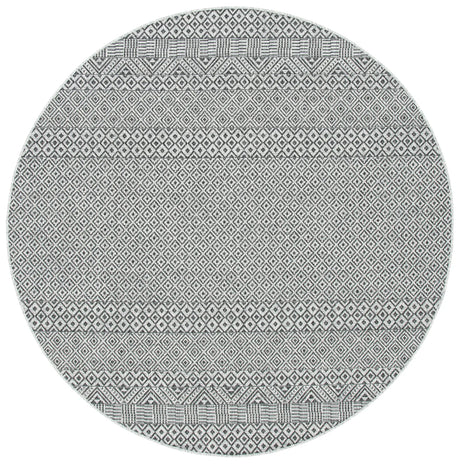 Safavieh Courtyard 10'-0" x 10'-0" Rug in Grey / Black