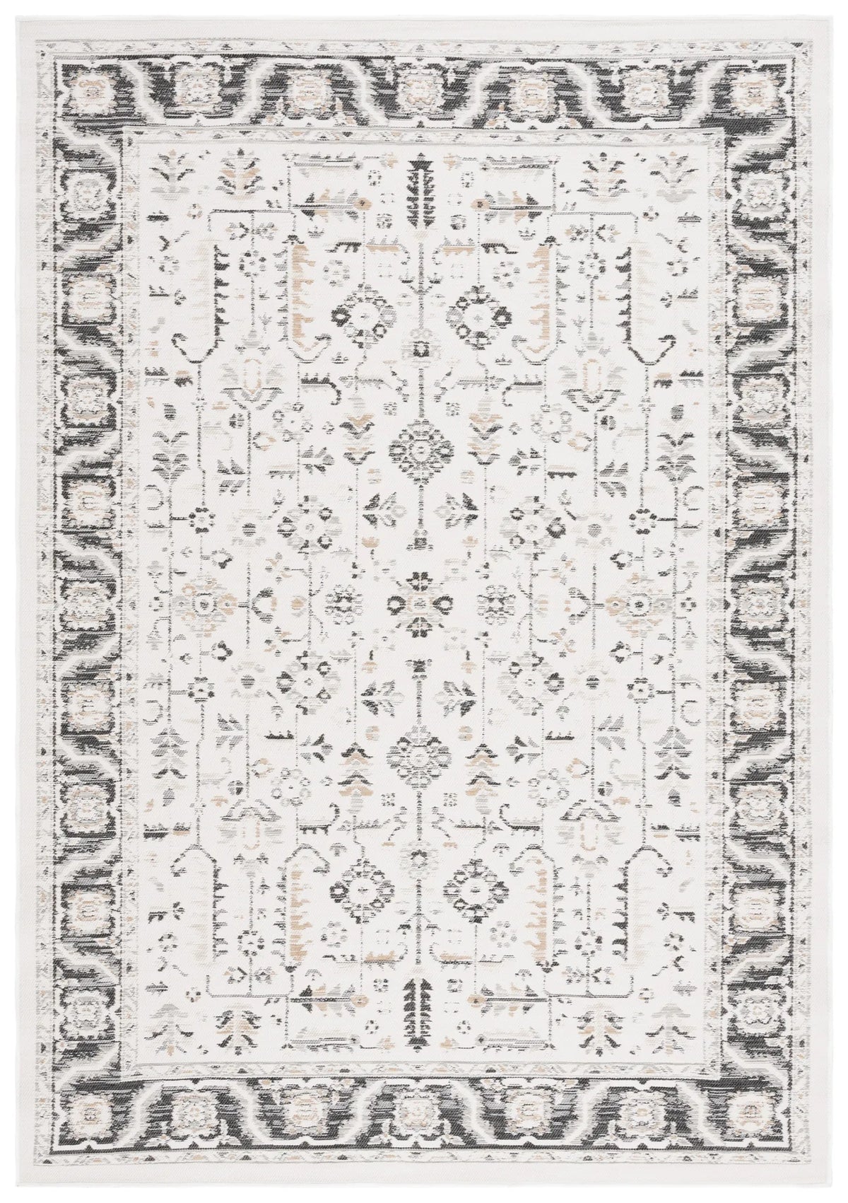 Safavieh Sunrise 5'-3" x 7'-7" Rug in Ivory / Grey Black