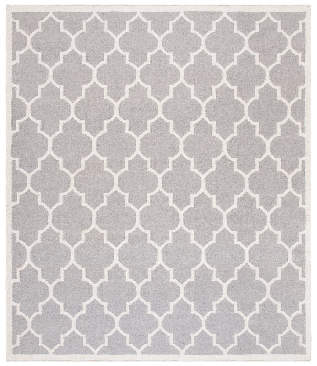 Safavieh Dhurries 10'-0" x 14'-0" Rug in Dark Grey / Ivory