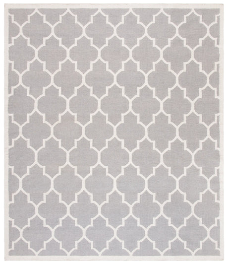Safavieh Dhurries 10'-0" x 14'-0" Rug in Dark Grey / Ivory