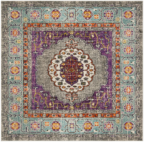 Safavieh Monaco 6'-7" x 6'-7" Rug in Violet / Light Blue