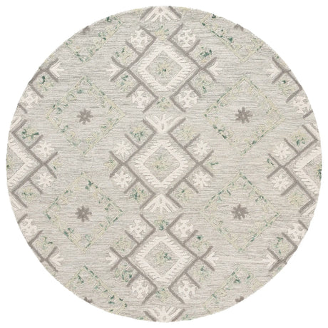 Safavieh Ebony 6'-0" x 6'-0" Rug in Ivory / Grey