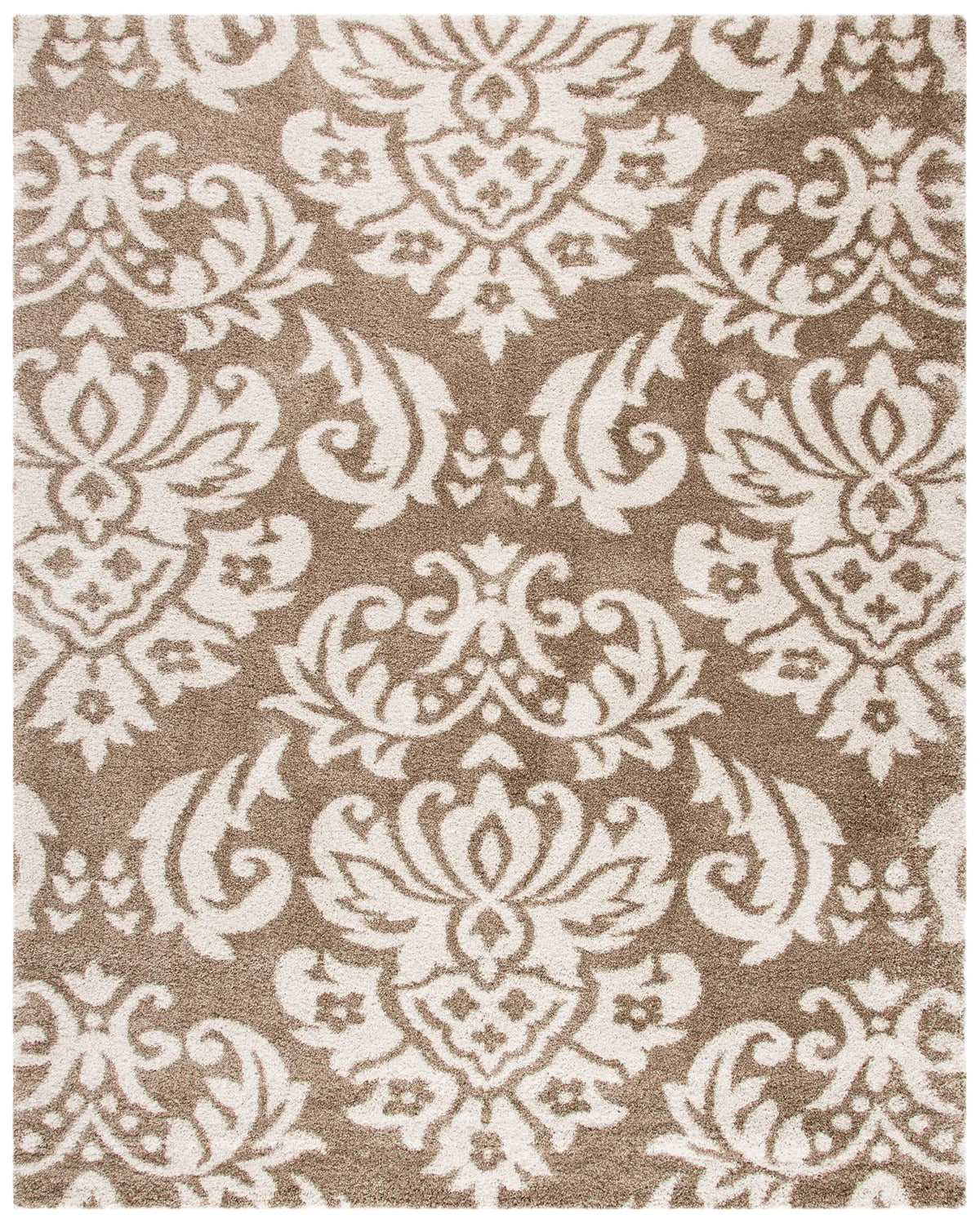 Safavieh Florida Shag 9'-6" x 13'-0" Rug in Beige / Cream
