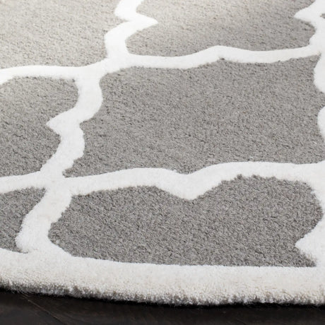 Safavieh Cambridge 6'-0" x 6'-0" Rug in Dark Grey / Ivory