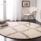 Safavieh Sgd-Dallas Shag 6'-0" x 6'-0" Rug in Ivory / Beige