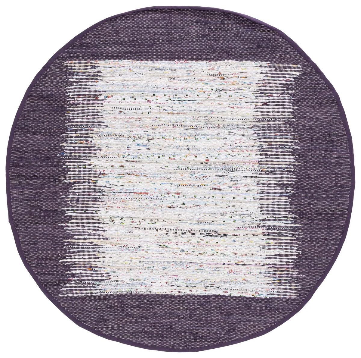 Safavieh Montauk 6'-0" x 6'-0" Rug in Ivory / Purple