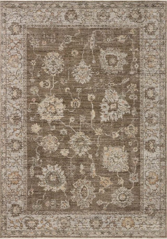 Loloi Priscilla PRL-01 Bark / Ivory Rug - main flat
