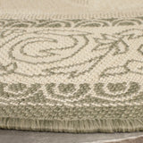 Safavieh Courtyard 6'-7" x 6'-7" Rug in Natural / Olive