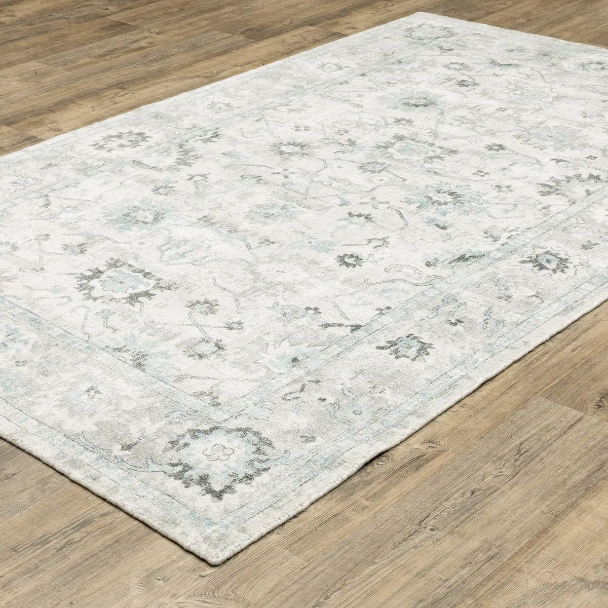 Oriental Weavers Sphinx Windham WIN04 Blue Rugs - angle detail