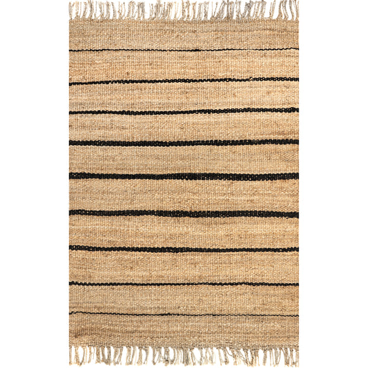 Nuloom Zoja Coastal Stripes Tadf01A Natural Area Rug