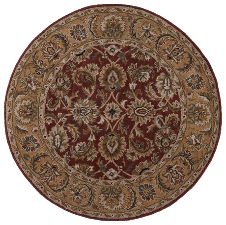 Safavieh Classic 5'-0" x 5'-0" Rug in Rust / Camel