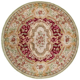 Safavieh Savonnerie 6'-0" x 6'-0" Rug in Red / Ivory