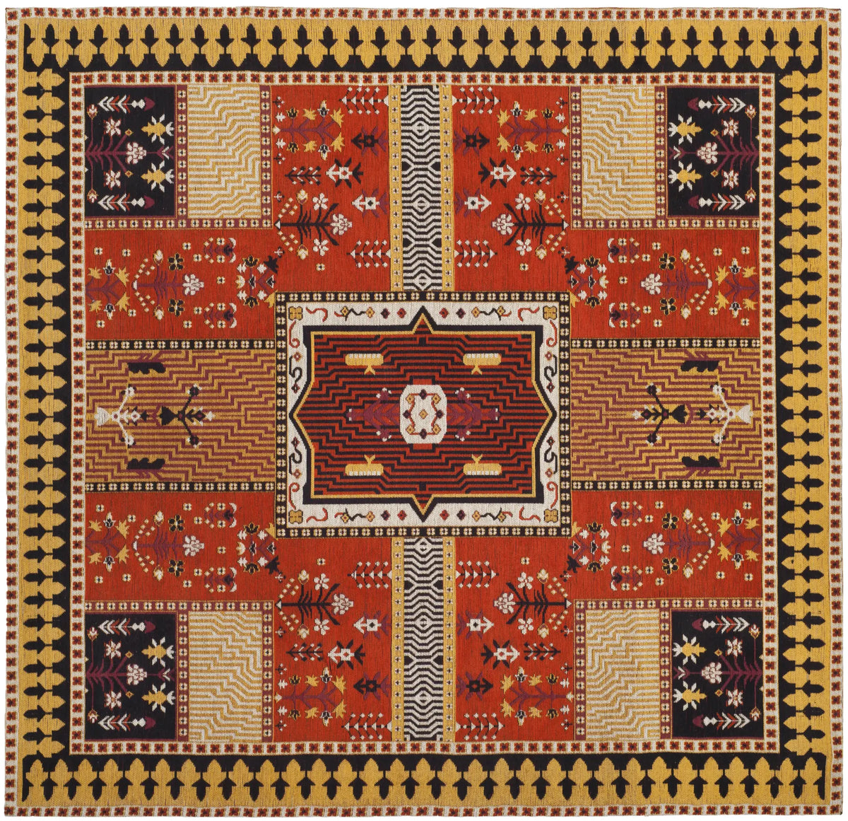 Safavieh Classic Vintage 6'-0" x 6'-0" Rug in Orange / Gold
