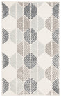 Safavieh Ebony 3'-0" x 5'-0" Rug in Grey / Ivory
