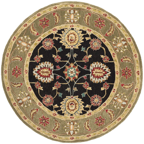 Safavieh Anatolia 6'-0" x 6'-0" Rug in Black / Green
