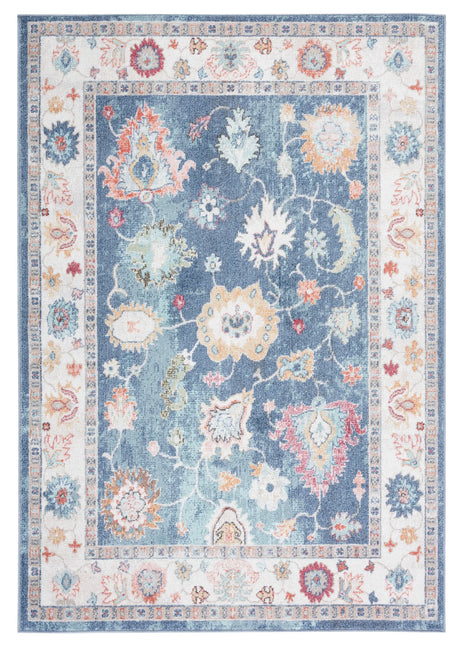 Safavieh Phoenix 500 4'-5" x 6'-5" Rug in Navy / Ivory
