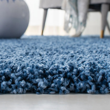 Safavieh Evolution Shag 500 4'-0" x 6'-0" Rug in Blue