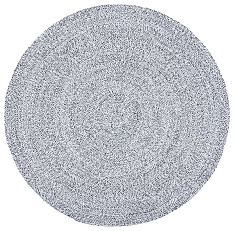 Safavieh Braided 5'-0" x 5'-0" Rug in Ivory / Black