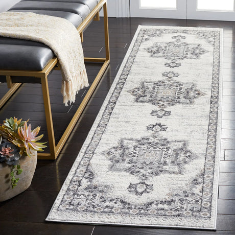 Safavieh Shivan 100 2'-2" x 8'-0" Rug in Ivory / Grey