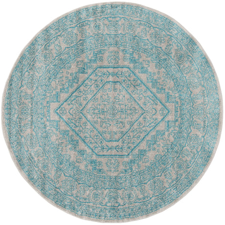 Safavieh Adirondack 6'-0" x 6'-0" Rug in Light Grey / Teal