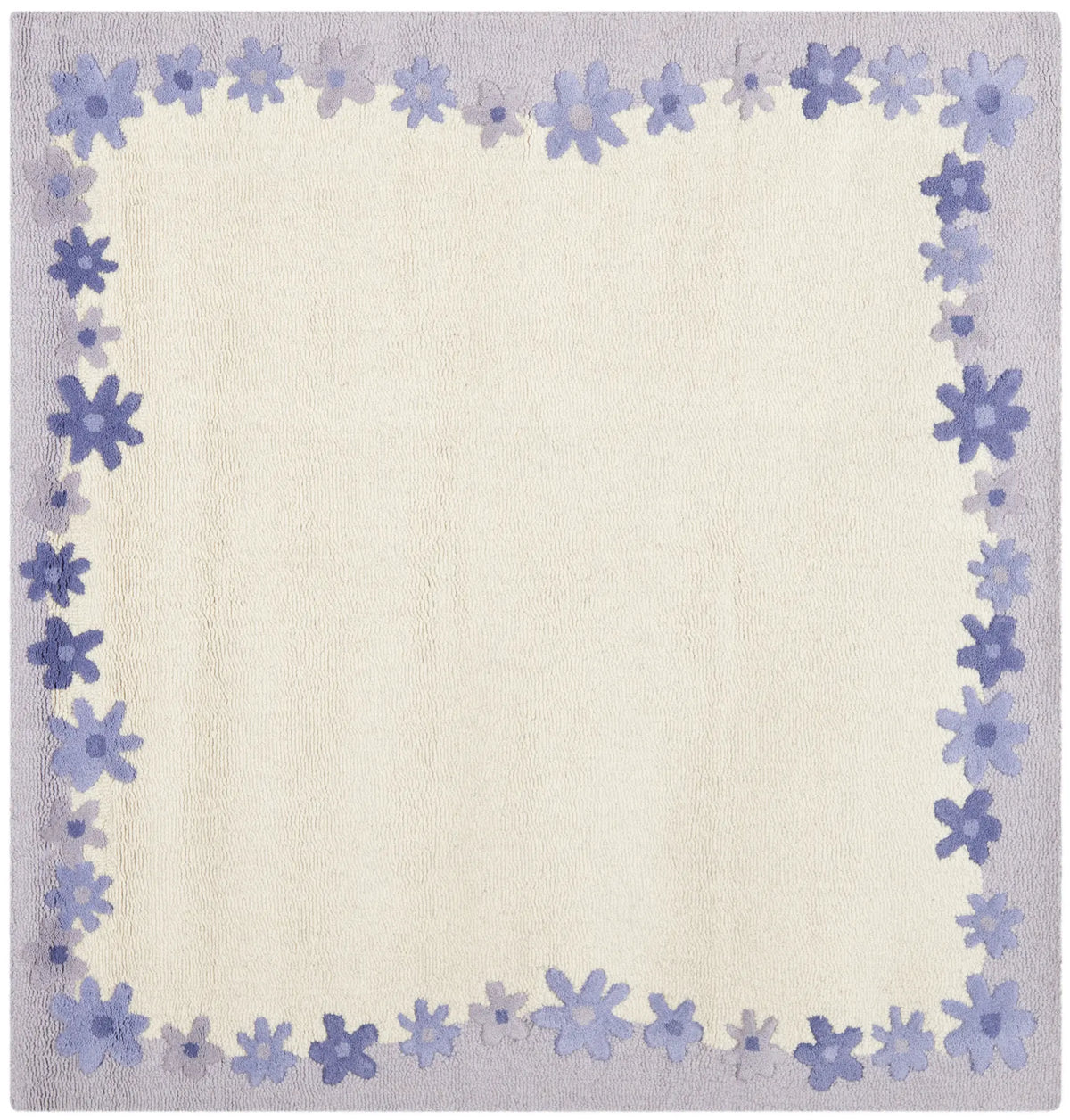Safavieh Safavieh Kids 5'-0" x 5'-0" Rug in Ivory / Lavander