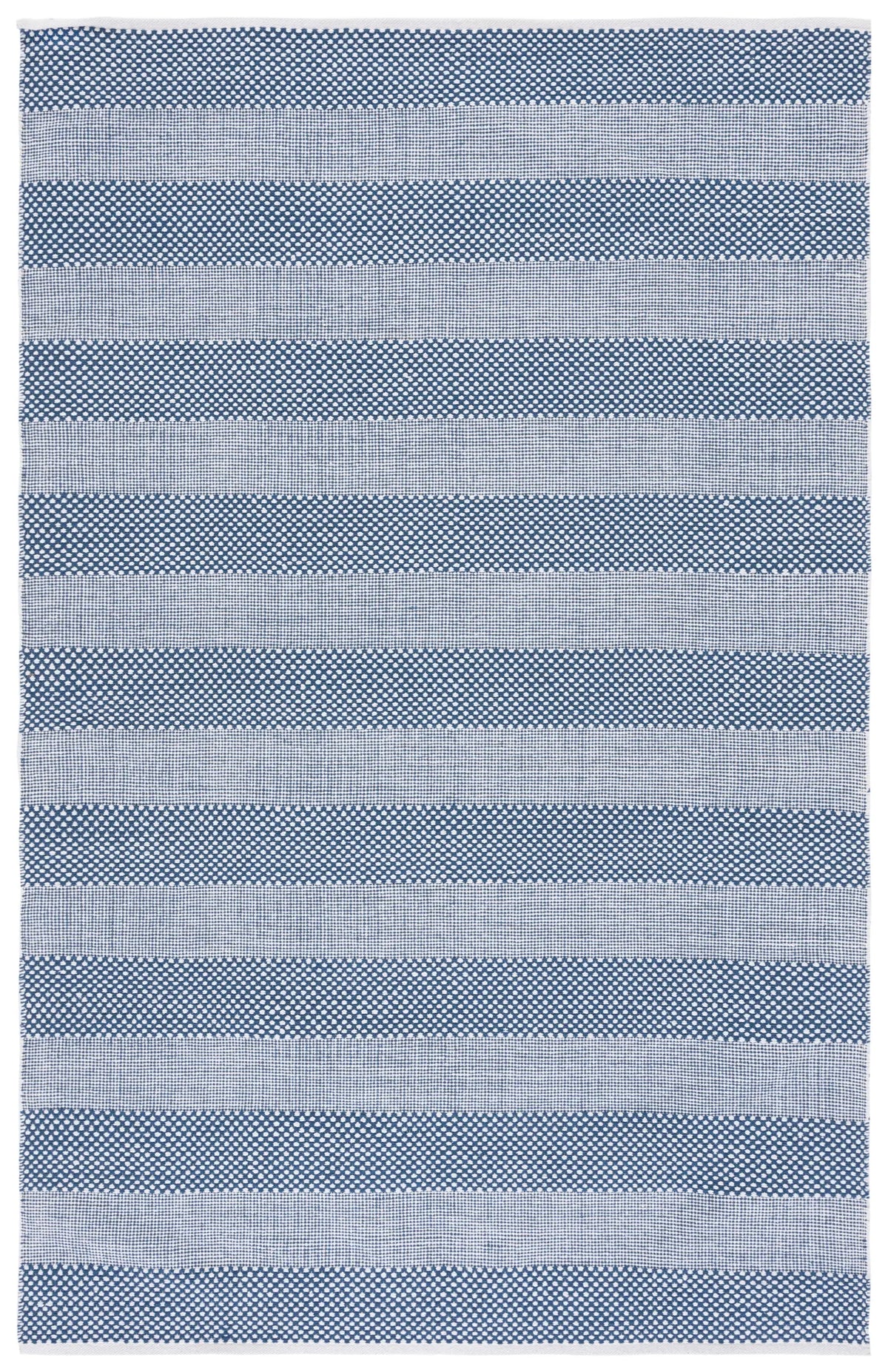 Safavieh Striped Kilim 4'-0" x 6'-0" Rug in Ivory / Blue