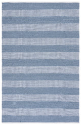 Safavieh Striped Kilim 4'-0" x 6'-0" Rug in Ivory / Blue