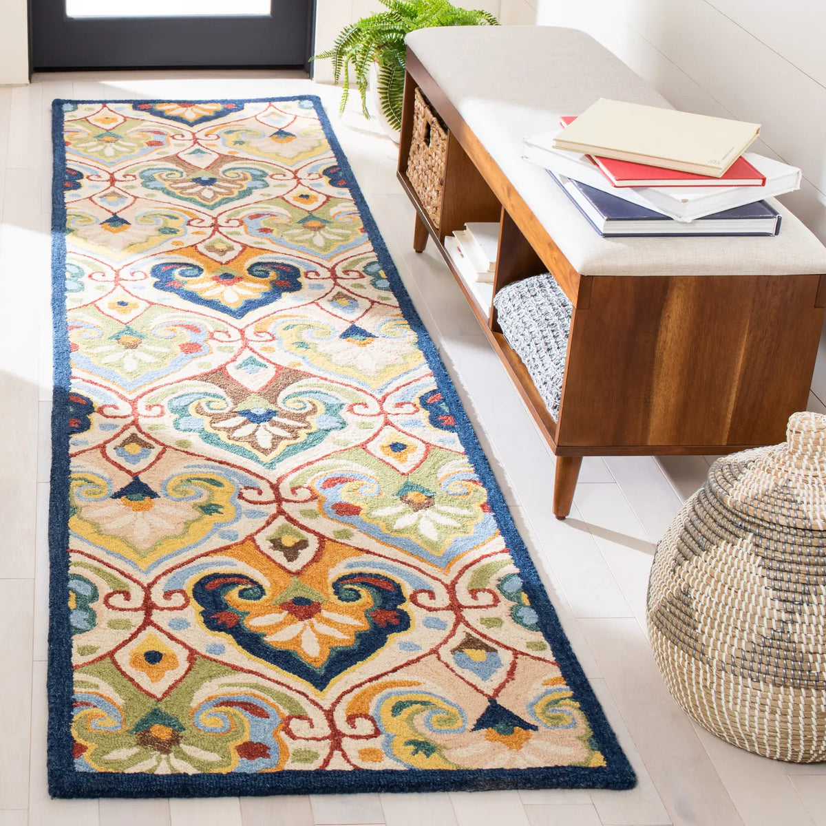 Safavieh Metro 2'-3" x 9'-0" Rug in Beige / Blue