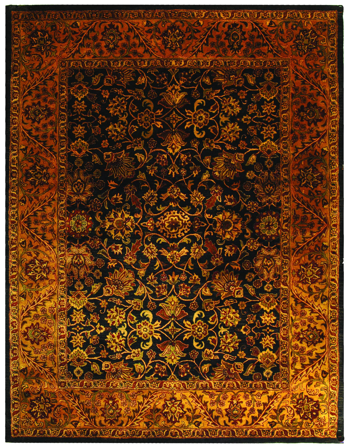 Safavieh Golden Jaipur 9'-6" x 13'-6" Rug in Black / Gold