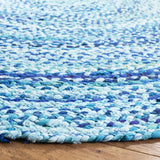 Safavieh Braided 6'-0" x 6'-0" Rug in Turquoise