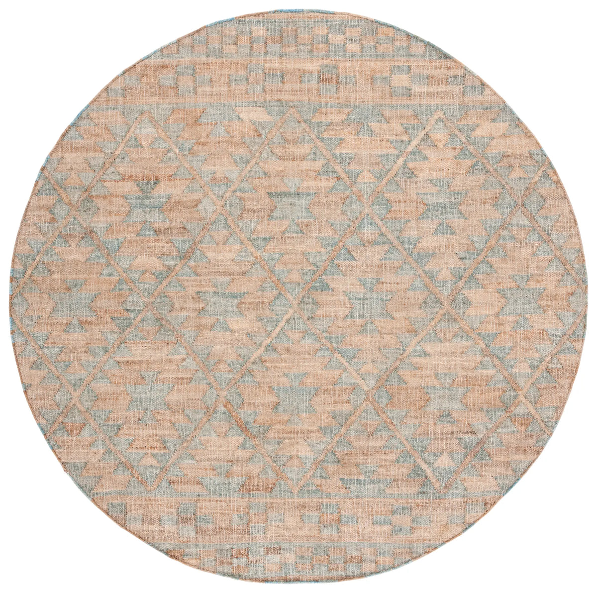 Safavieh Kilim 7'-0" x 7'-0" Rug in Blue / Natural