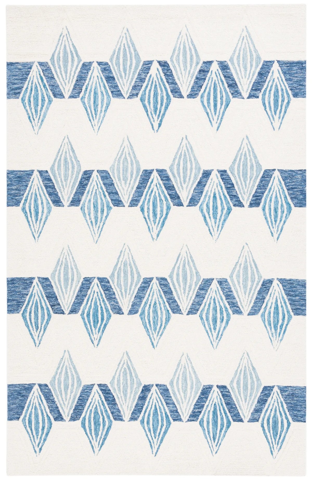 Safavieh Metro 4'-0" x 6'-0" Rug in Ivory / Blue