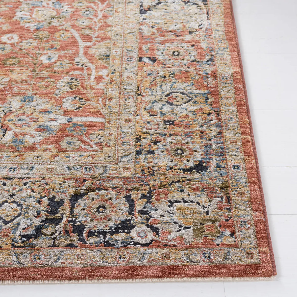 Safavieh Silverado 8'-0" x 10'-0" Rug in Rust / Blue