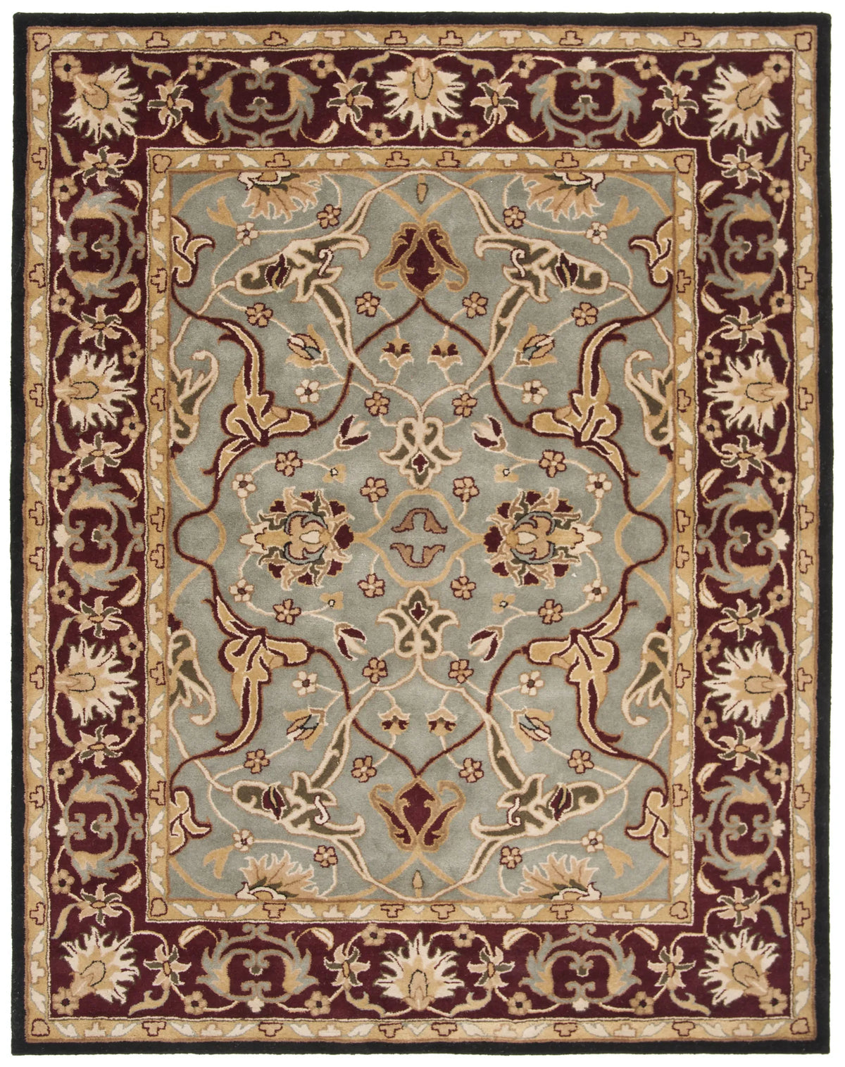 Safavieh Heritage 9'-6" x 13'-6" Rug in Light Blue / Red