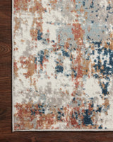 Loloi Bianca Bia-03 Ivory/Multi Rugs - corner on wood