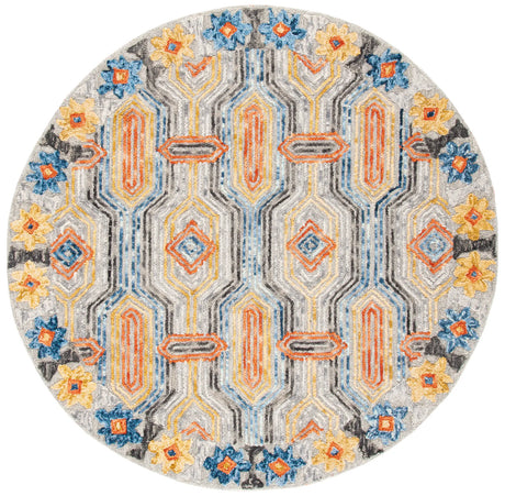 Safavieh Trace 6'-0" x 6'-0" Rug in Grey / Blue