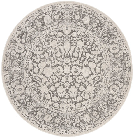 Safavieh Reflection 6'-7" x 6'-7" Rug in Dark Grey / Cream