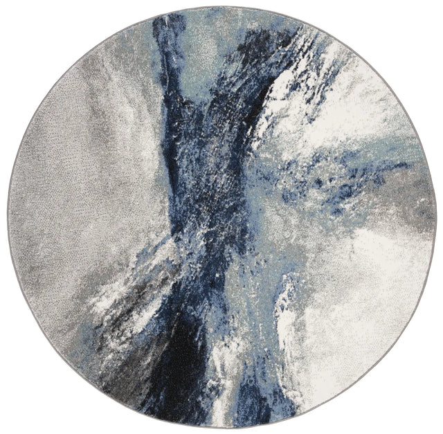 Safavieh Galaxy 5'-3" x 5'-3" Rug in Blue / Grey