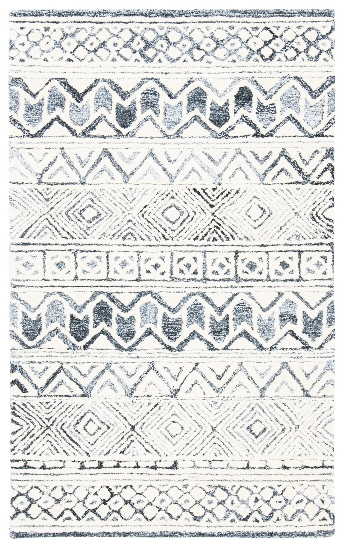 Safavieh Roslyn 3'-0" x 5'-0" Rug in Black / Ivory