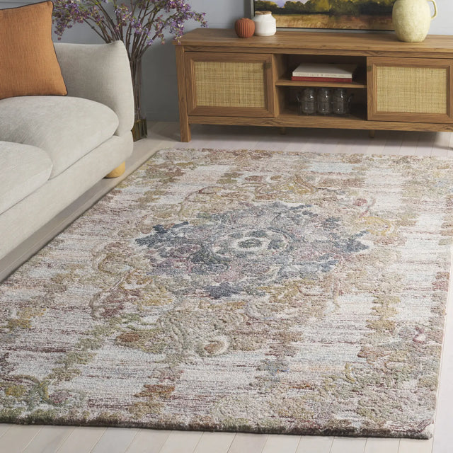 Safavieh Marquee 4'-0" x 6'-0" Rug in Green / Brown