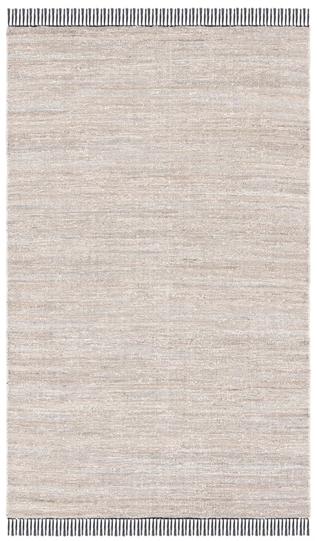 Safavieh Rag Rug 4'-0" x 6'-0" Rug in Ivory / Black