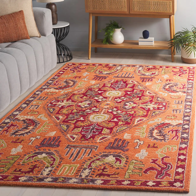 Safavieh Aspen 4'-0" x 6'-0" Rug in Rust / Red